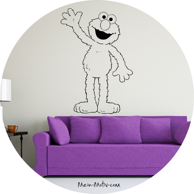 Preview: Wandtattoo 46173 Elmo Sesamstraße